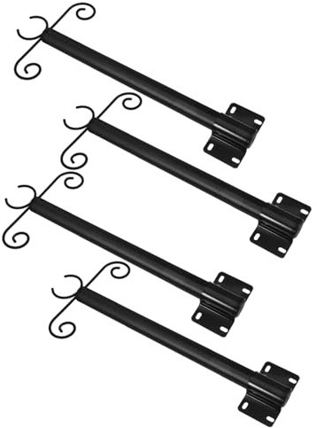 Set di staffe per luci da esterno, supporto in metallo con ganci per recinzione da giardino e illuminazione natalizia, accessori per illuminazione esterna