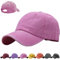 AUNGKWANG Gewaschener Baseballkappe für Kinder, Premium Baseball Cap, 100% Baumwolle, Verstellbar Schildmütze, Einfarbig, Outdoor Running Freizeit Basecap, für 5-10 Jahre alt Jungen Mädchen