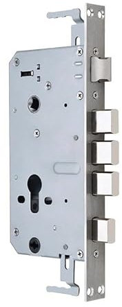 Cerradura de Embutir, Picaporte Con Cerradura Cerradura electrónica de acero inoxidable de 240 x 24 mm con perno cuadrado y perno cilíndrico.(24X240mm)