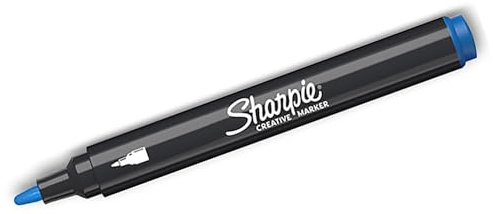 Sharpie Acrylic Marker Parang Blue – Bullet Tip – Water-Based Paint Marker for Glass, Stone, Canvas & Journaling