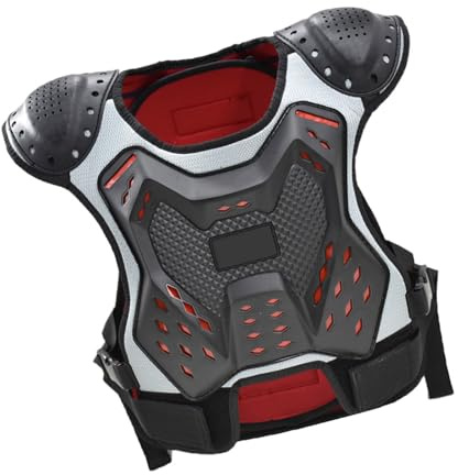 MHADBKH Chaleco unisex para niños y niñas, adecuado para motocross, esquí, snowboard, patinaje sobre ruedas, experiencias de conducción seguras, protector de pecho para niños