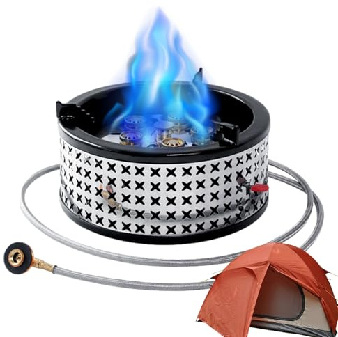 Utomhus Spisplatta Till Friluftsbruk 15,8 Kilowatt Eldbrännare Med Effekt | Ryggsäckskök för Ryggsäcksvandring Vandring Trekking Utomhus Picknick Grillning och Matlagning