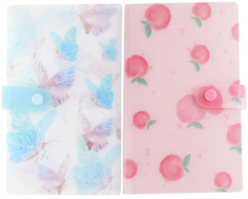 POPETPOP Album de Collection d'Autocollants Nail Art 120 Emplacements Lot de 2 Carnets pour Stickers Ongles Portable pour Rangement Facile et Présent pour Passionnées