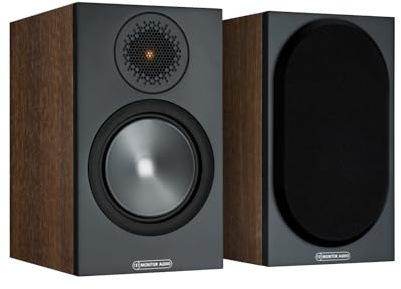 50 Bronze Audio Monitor Speaker Walnut Sold as Pair