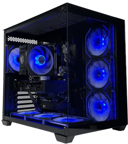 PJ DIGITAL STORE GLADIO P5 - Pc gaming i7 14700F, Rtx 5060 Ti 8Gb, Ram 32Gb DDr5 6000Mhz, Ssd 1000 Gb NVMe, Dissipatore ad Aria, Windows 11 Pro, Pc desktop gaming, 20 core, fino a 5.40Ghz