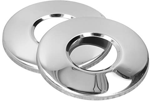 Pool & Spa Ladder/Hand Rail Replacement Parts, High Hardness Stainless Steel Escutcheons Plates, Cover Plate for 5Cm Ladder Pipe Pool (2 Pack)