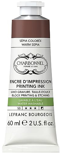 Lefranc Bourgeois Pintura de cobre 301502, lavable al agua, con excelente resistencia a la luz, vegano, 100% sin disolventes, tubo de 60 ml, sepia Warm