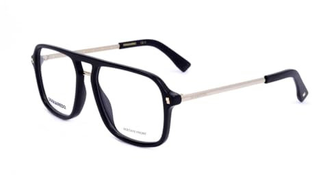 DSQUARED2 D2 0055 Brille, Black, 54 für Herren, schwarz