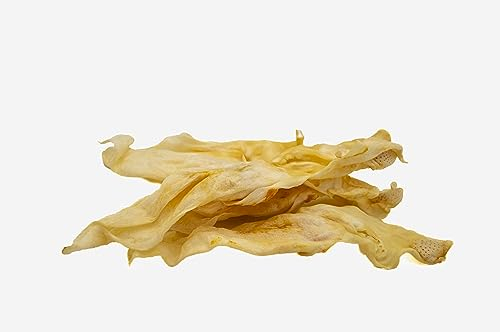 Sam Snack 100% natürliche haarlose Kaninchenohren, Leckereien für Hunde, 10 Stück