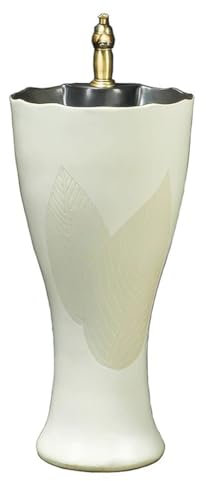 Lavabos De Pedestal Balcón Lavabo Retro Hotel B&B Lavabo De Columna Artística Lavabos De Pedestal Para Baño