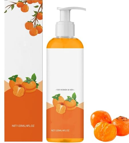 Nuovo bagnoschiuma al cachi 2025 per il controllo degli odori corporei, lozione detergente per la pelle, profumo fresco, per donna e uomo (120 ml)