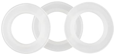 wocpvm 3 Pièces Joints de Rechange pour Lavabo Bouchon Baignoire Pop up Joint pour Bouchon LavaboØ Intérieur 23 mm, Ø Extérieur 39 mm pour Les Bondes de Baignoire et Les Joints de Filtre - Blanc
