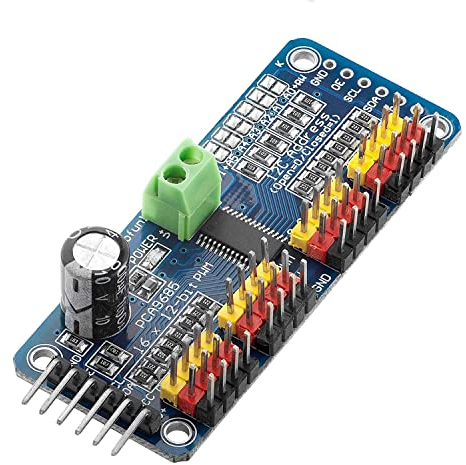 AZDelivery PCA9685 16 Kanal 12 Bit PWM Servotreiber kompatibel mit Arduino und Raspberry Pi inklusive E-Book!