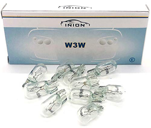 10x Stück W3W W2.1x9.5d T10 3W 12V Glühlampe Autolampen Zugelassen (W3W)