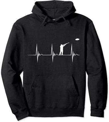 Tontaubenschütze Schießsport Herzschlag EKG Puls Tontauben Pullover Hoodie