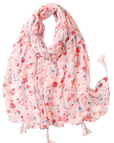 FAIRYGATE Longue Écharpe En Viscose Coton Châle Élégant Doux Écharpe Extra Large Pour Femmes 67013