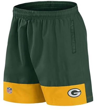 Fanatics NFL Green Bay Packers Short Mesh Shorts grün gelb, L