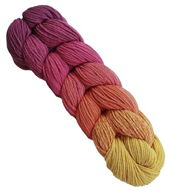 Treccia in cotone Rio da 250g sfumata - 250m 70% cotone riciclato, prodotto ecologico per uncinetto 3/4 (mix - 7610)