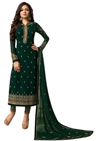 The kurti bazaar Designer pakistano Shalwar Kameez con Dupatta abiti indiani pronti da indossare abito pantalone, Scelta 1, 50
