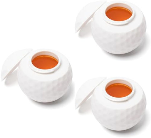 Louttary - Juego de 3 vasos de licor con forma de bola de golf, con forma de bola de golf, con forma de bola de golf, regalo para los amantes del golf