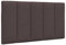 vidaXL Kopfteil-Kissen Dunkelbraun 80 cm Stoff, Kopfteilkissen, Kopfkissen, Lesekissen, Kopfteilpolster, Rückenkissen, Kissen-Kopfteil
