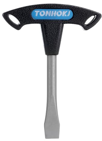 QUARKZMAN T Handle Tournevis À Tête Plate 10mm Tournevis À Fente Avec Manche En Plastique Pour Plaque De Libération Rapide Trépied Monopode Caméra, Noir