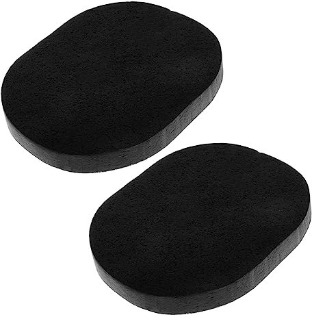 Ipetboom 2piezas Esponjas Limpiadoras Faciales Negras Unidades Con Para Limpieza y Exfoliación