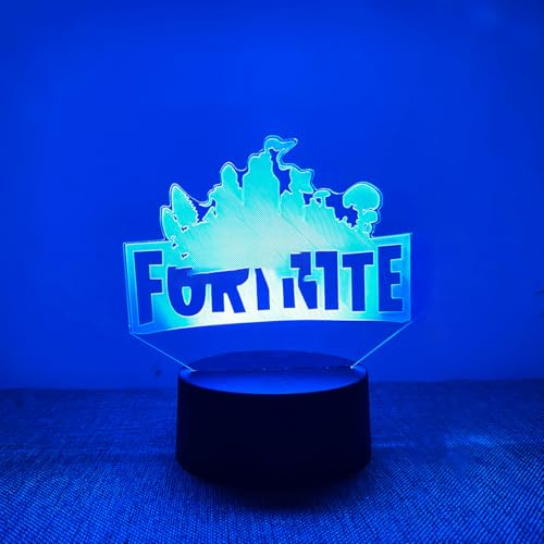 EleBikk 3D Lamp, Veilleuse Tactile Jeux vidéo, Veilleuse 3d Illusion Led, Lampe de Décoration de Chambre sur le Thème du Jeu pour Enfants, 16 Couleurs de Lumière à Commutation Libre