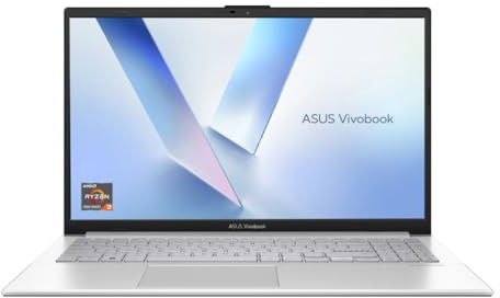 ASUS Vivobook Go 15 E1504FA 15.6” FHD Laptop, AMD Ryzen 5 7520U Quad-Core, 8GB LPDDR5 RAM, 512GB SSD, Radeon Graphics, Wi-Fi 6E, Windows 11 Home, Silver - E1504FA-BQ2075W
