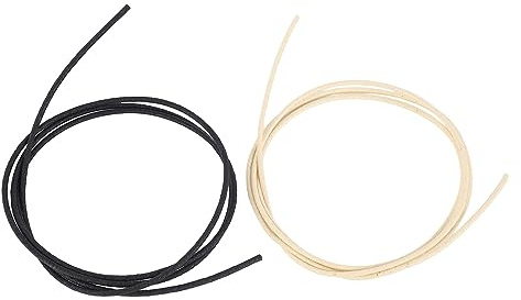 Jeanoko Pickup Wire 2-pack Enkelkärnig Kopparkabel för Isoleringsskydd och Ljudklarhet Lämplig för Elektriska Basgitarrer
