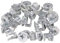 100 x Boîtiers Excentriques Connecteur / ⌀15mm / Épaisseur du Panneau 17-18mm
