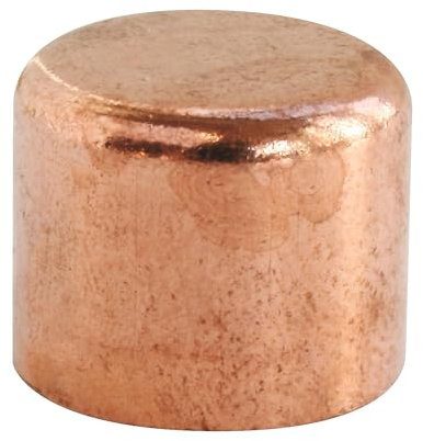 SOMATHERM FOR YOU, Bouchon en cuivre à souder pour tube Ø14 mm - Sachet de 2 pièces - Idéal pour raccordements plomberie, réseaux d'eau chaude et froide, chauffage