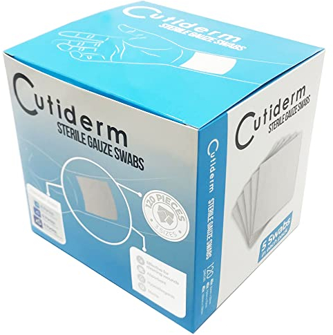 Cutiderm Sterile Mullkompressen, 3 Größen, 120 Stück