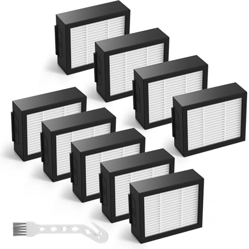 Filter-Ersatz für iRobot Roomba e, i und j Serie i7 i7+/plus i3 i3+ E5 E6 E7 i4 i6 i6+ i8 i8+ Roboter-Staubsaugerteile, 9 Stück, hocheffiziente 4639161-Filter
