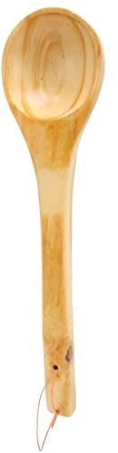 Cuillère de Louche de Sauna en Bois Portable à Long Manche, Grande capacité de Louche de Sauna pour Repose-bras D'eau de Vin de thé