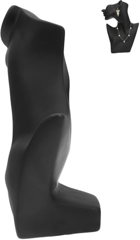 TINEASUR Manichino Con Testa A Mezzo Volto, Espositore Per Collana, Espositore Per Busto Di Gioielli, Per Orecchini, Manichino Di Gioielli, Portagioielli, Portagioielli Per