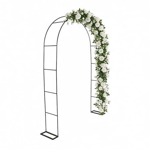 Relaxdays Arco per Rose, Metallo, HxLxP: 240 x 140 x 38 cm, da Giardino, Stabile Piante rampicanti