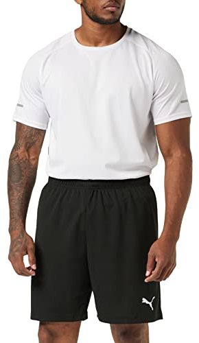 PUMA Herren Teamrise Shorts, Puma Black-puma White, M EU
