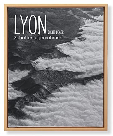 BIRAPA Lyon Keilrahmen für Canvas 90x120 cm in Buche, Rahmen für Leinwände, Leerrahmen für Leinwand, Schattenfugenrahmen für Keilrahmen, Leinwand Rahmen
