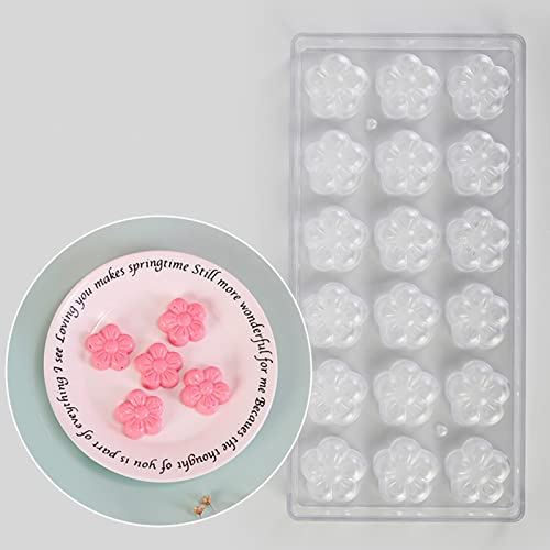 Transparent Schokoladenform, Pralinenform Backform Backzubehör aus Polycarbonat, für Süßigkeiten, Hochzeits oder Geburtstagskuchen DIY(Pflaumenform)