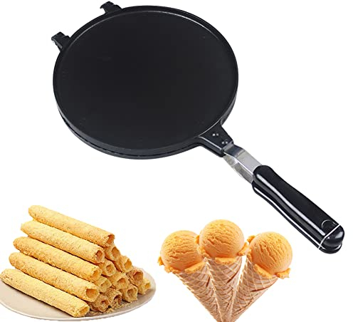 Anloximt Egg Roll Maker | Waffle Egg Roll Aluminum Mold Nonstick Baking Pan,Egg Roll Maker for Ice Cream Waffle Cone Desserts