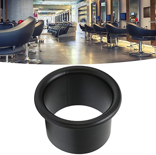 Stainless Steel Hair Dryer Holder & Stand - Durable Rust-Proof Design for Bathroom Hotel Salon (Black)