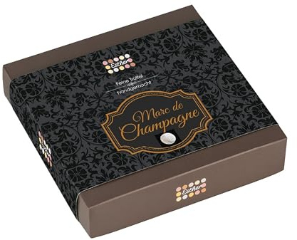 Esther Marc de Champagne Trüffel 9er Präsentpackung mit Alkohol 110g – Geschenkidee für Genießer