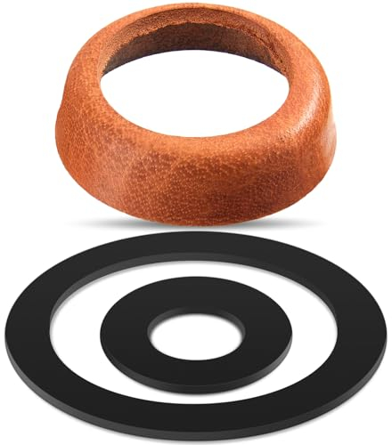 Photect 3 Piezas de Manguitos de Pistón de Repuesto Sellos de Piel para Bomba de Jardín Bomba de Agua Bombas de Mano Tipo 75 (Marrón)