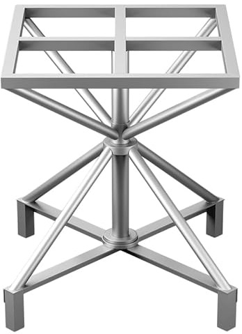 XLIHAWY Supporto Girevole A 360° per Verniciatura A Spruzzo, Acciaio Inossidabile Strumento di Sollevamento A Spruzzo Tavolo per Verniciatura, Altezza Regolabile 23,6 A 31,5 Pollici(50x50x80cm)