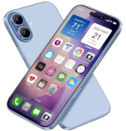 Affichage De Faux Téléphone Jouet Téléphone Métallique Modèle Non Fonctionnel Réplique 1:1 Téléphone Pour Téléphone 17 Faux Téléphone Jouet 17 Écran Couleur Bleu