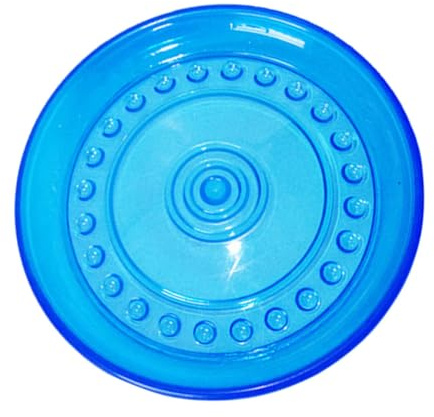 Lurrose Disque Volant pour Chien Interactif D’entraînement 18cm TPR Bleu