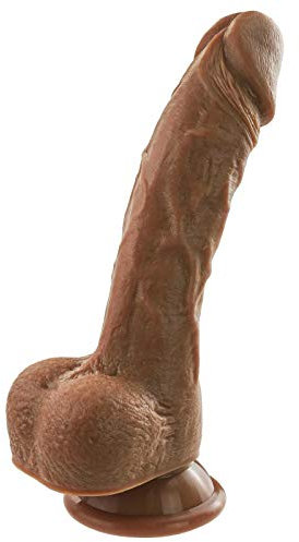 20.5cm Realistischer Dildo,Klassische Dildos G-Punkt für Frauen mit Flexible Dong, Silikon Analdildo Real Penis mit Starkem Saugnapf, Realem Eichel Hoden, Erotik Sexspielzeug