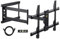 FORGING MOUNT Long Reach TV Wall Bracket Mount Swivel Tilt Corner TV Bracket with 765mm long Arm for Corner/flat Installation fits 37 to 75 Flat/curve TVs, VESA 600x400mm, Holds up to 45kg