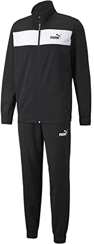 PUMA Homme Track Suit, Régulière, Mélange de coton, Puma Noir, S